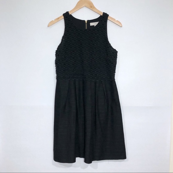 LOFT Dresses & Skirts - LOFT Black Lace Bodice Sleeveless Dress